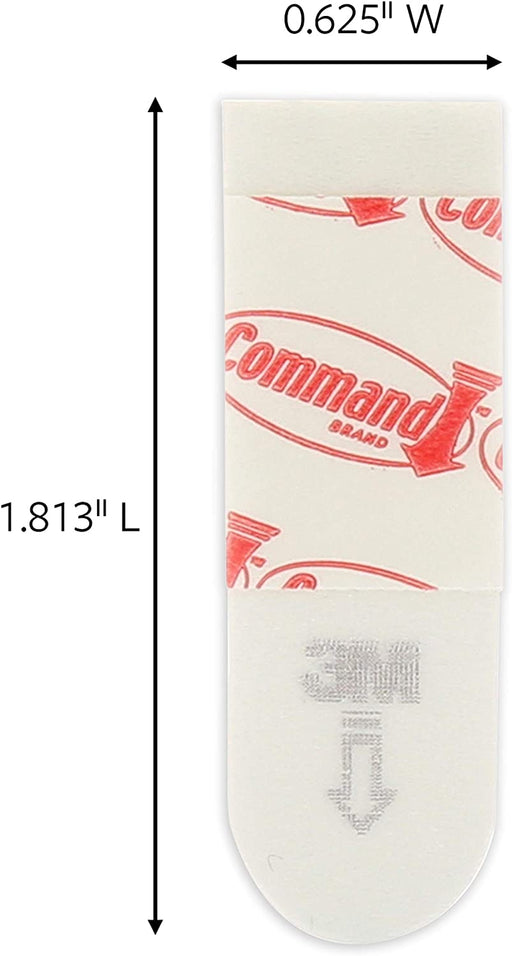 Command Poster Strips, Damage Free Hanging Poster Hangers, No Tools Wall Hanging Strips for Posters, 64 White Command Adhesive Strips