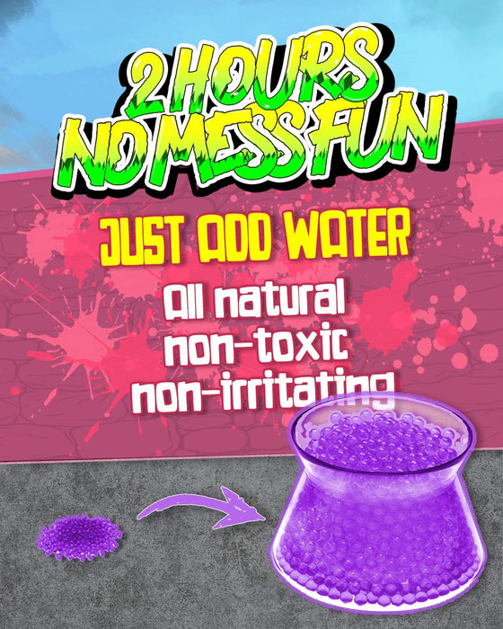 Electric Water Bead Blaster in Backyard Fun and Outdoor Games, Shoots Eco-Friendly Gel Balls for Boys and Girls Aged 16+, Adults Teens, (Purple)