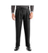 Big & Tall Men'S Pleated Cuffed Microfiber Dress Pants with Adjustable Waistband
