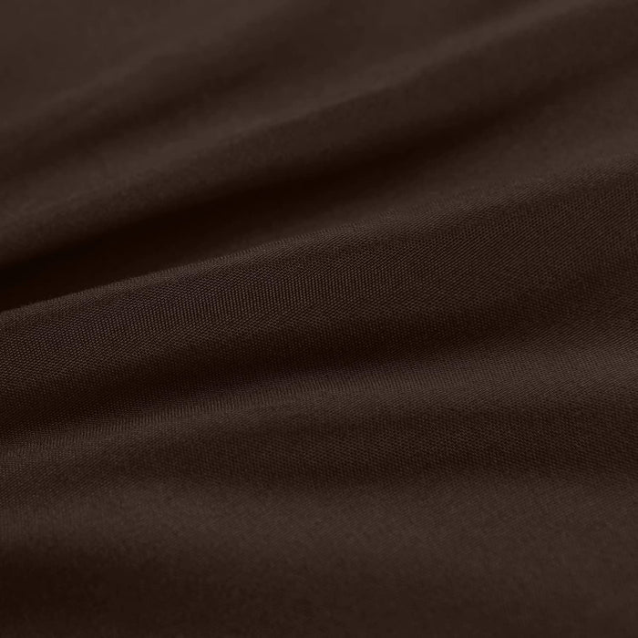 Comforter Duvet Insert - Quilted Comforter with Corner Tabs - Box Stitched down Alternative Comforter (Twin, Chocolate/Brown)