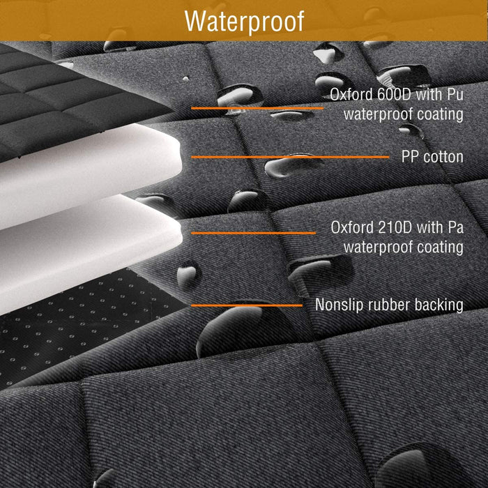 Bench Dog Car Seat Cover for Back Seat, Waterproof Dog Seat Covers for Cars, Durable Scratch Proof Nonslip, Protector for Pet Fur & Mud, Washable Backseat Dog Cover for Cars & Suvs