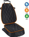 Dog Car Seat Cover for Pets Front Seat Protector, Thicked 600D Heavy Duty Water-Resitant & Wear-Resistant Durable Nonslip Padded with Side Flaps Fits Most of Cars Trucks Suvs (Orange)