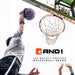AND1 Graffiti Printed Rubber Basketball- Intermediate Size Streetball (28.5"), Made for Indoor and Outdoor Basketball Games (Mint/Black)