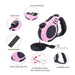 PETIMP Retractable Dog Leash Lightweight Portative 16FT Leash for Small Medium Dogs(Pink)