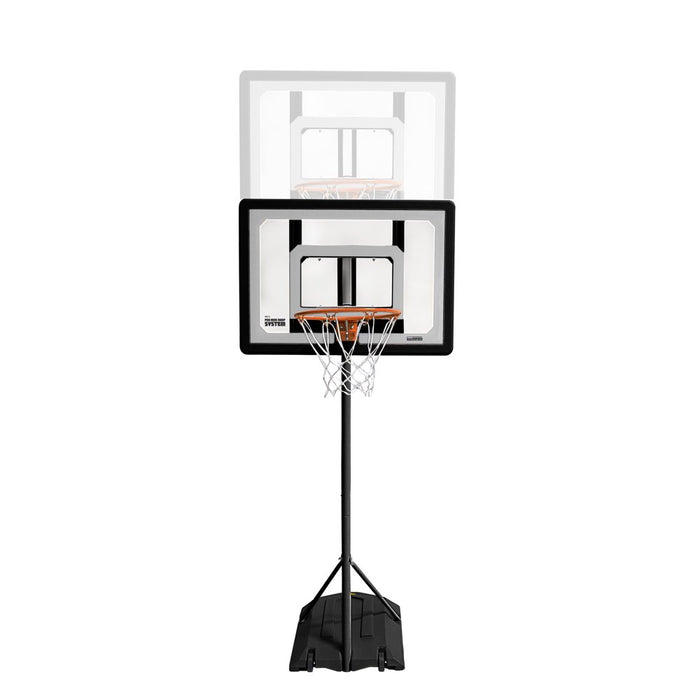 SKLZ Pro Mini Portable Basketball System Hoop with Adjustable Height 3.5 to 7 Ft., Includes 7 In. Mini Ball