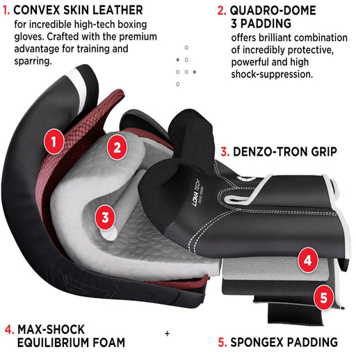 RDX Boxing Gloves Sparring, KARA Patent Training Mitt, MMA, White ,10Oz