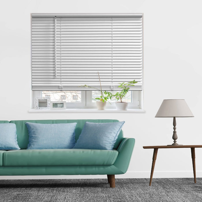 Mainstays 1" Cordless Room Darkening Vinyl Blinds, 31" Width X 72" Length, White