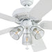 Better Homes & Gardens 52" 5 Blade White Ceiling Fan with 3 Lights