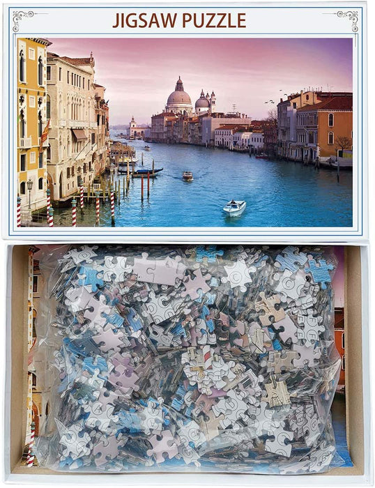 Jigsaw Puzzles for Adults 1000 Piece Large Puzzle for Adults Kids Harbor City Jigsaw Puzzle