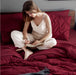 Bedsure Full Size Comforter Sets - Bedding Sets Full 7 Pieces, Bed in a Bag Burgundy Bed Sets with Comforters, Sheets, Pillowcases & Shams,Adult & Kids Bedding