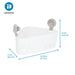 Your Zone White Plastic Suction Corner Shower Organizer, 12.15" X 7.25" X 4.5", 1 Shelf