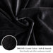 3 Pieces Furry Plush Duvet Cover Set, Black Faux Fur Comforter Cover Set, Luxury Soft Velvet Fuzzy Fluffy Bedding Set, Shaggy Duvet Cover with 2 Pillow Covers, Zipper Closure, Queen Size, Black