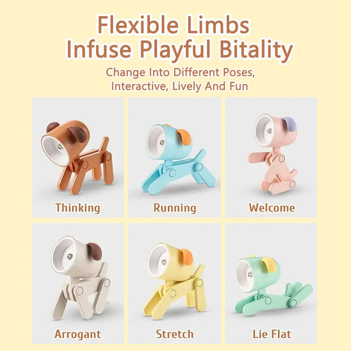 Kunhe 12 Pack Puppy Dog Pet Small Mini Night Lights for Kids Cute Animal Led Night Light Lamps for Toddler Peachloft Peach Loft Read Book Light Christmas Gift Stocking Stuffers