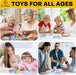 – 5 Pop Its Fidget Toy Pack Dinosaur Butterfly Kitty Unicorn Pop It and Fidget Spinner Rainbow Pop It Fidget Toys Autism ADHD Stress Anxiety Relief Popit Sensory Toys for Girls Boys