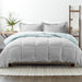 Aqua & Gray down Alternative, 3-Piece Reversible Comforter Set, Twin/Twin XL, by Noble Linens