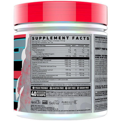 Pump Nitric Oxide Natty (9.5 Oz. / 40 Servings)