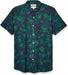 Men'S Standard-Fit Short-Sleeve Printed Poplin Shirt
