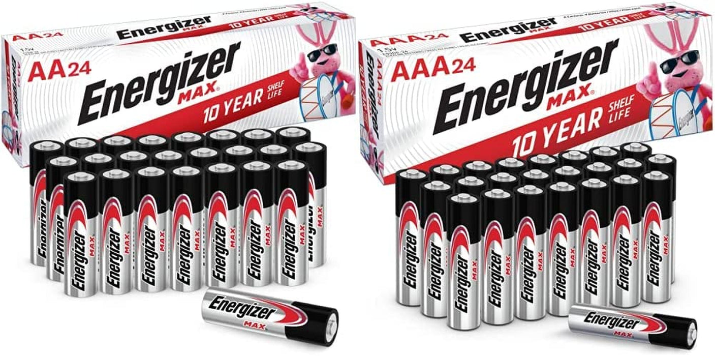 AA Batteries, Max Double a Battery Alkaline, 24 Count