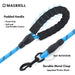 Dog Leash for Medium and Large Dogs with Comfortable Padded Handle Strong Leash with Highly Reflective Threads 5Ft-Blue