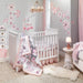 Rose Gold Modern Hexagon Nursery Lamp with Shade & Bulb