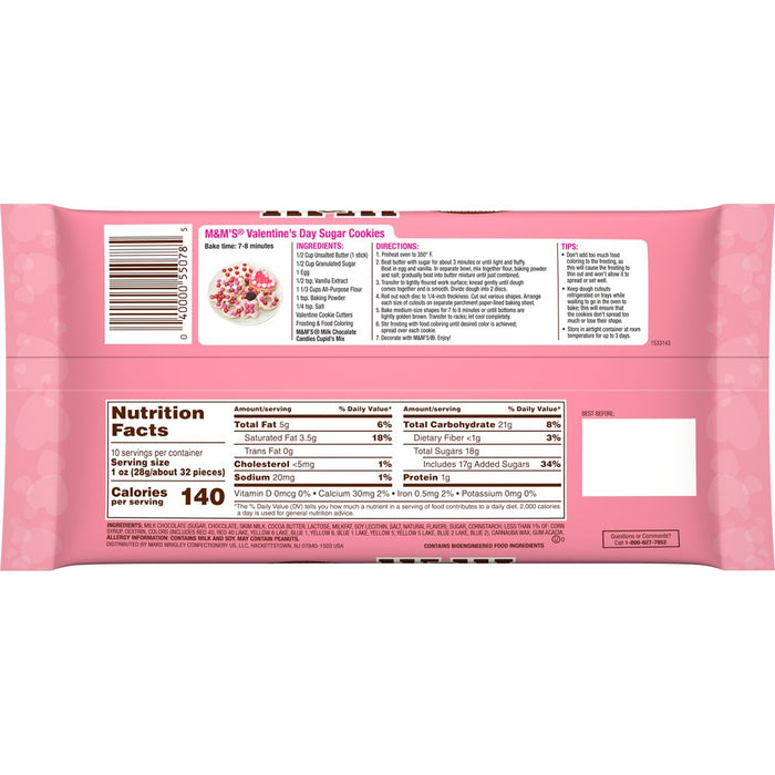 M&M'S Valentines Day Milk Chocolate Candy, Cupid'S Mix - 10 Oz
