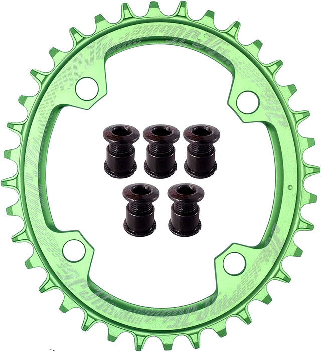 Elite round Oval Chainring 104Mm BCD 30T 32T 34T 36T 38T Narrow Wide Single Chainring for 8 9 10 11 12 Speed MTB XC Trail E-Bike Fat Bike Mountain Bike Bicycle