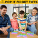 – 5 Pop Its Fidget Toy Pack Dinosaur Butterfly Kitty Unicorn Pop It and Fidget Spinner Rainbow Pop It Fidget Toys Autism ADHD Stress Anxiety Relief Popit Sensory Toys for Girls Boys