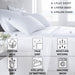 Hotel Style 800 Thread Count Cotton Rich Sateen Bed Sheet Set, Queen, Gray, Set of 6
