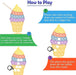 Fidgets Bubble Toys Packs, Pop Push Bubble Popper Fidget Toys Sensory Ice Cream Toys Set It with Lanyard, Silicone Anxiety Stress Relief Toys for Autism Special Needs Child Older (Ice Cream)