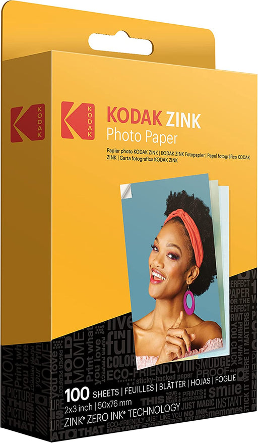 2"X3" Premium Zink Photo Paper (100 Sheets) Compatible with  PRINTOMATIC,  Smile and Step Cameras and Printers