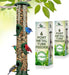 Gray Bunny Metal Bird Feeders for Outdoors Hanging, 6-Port, Premium Grade Metal Tube Bird Feeder,2-Pack, Chew-Proof and Rust-Proof, 16 Inches