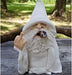 Tirifer Garden Gnome, Wizard Gnome 3D Dwarves, Polyresin Outdoor Sculpture Middle Finger Gnome Statue Garden Figurine Art Garden Decoration for Lawn Yard Balcony Porch Patio