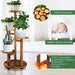 5 Tiered Tall Plant Stand for Indoor Outdoor, Wood Plant Shelf Corner Display Rack, Multi-Tier Planter Pot Holder Flower Stand for Living Room Balcony Garden Patio (Walnut)…