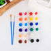 Acrylic Paint Set for Kids,Washable Watercolor Paint Sets,Diy Graffiti Paint,Acrylic Pigment Set with Brushes,Adults Children Handcraft Painting Pigment Set (10 Set-5Ml-12 Colors -F)