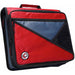 Case It 2" D-Ring Zipper Binder with 13.3" Tablet Pouch, Red, LT-007