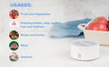 - Fruit and Vegetable Washing Machine, 1-Year Warranty, Fruit Cleaner Device That Cleans Fresh Produce in Water, Waterproof Fruit and Vegetable Cleaner, Fruit and Veggie Purifier
