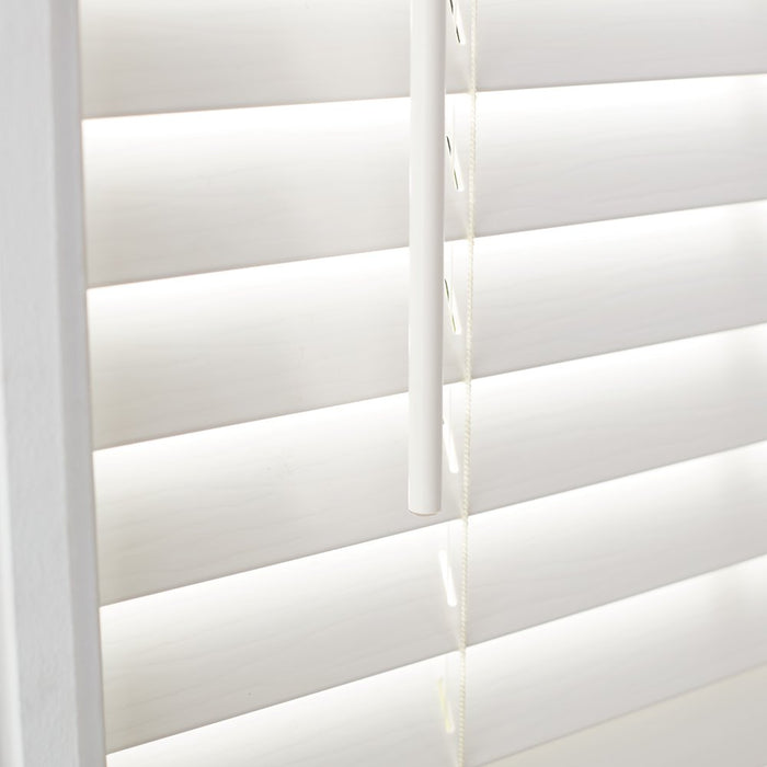 Better Homes & Gardens 2" Cordless Faux Wood Horizontal Blinds, Antique White, 35X64