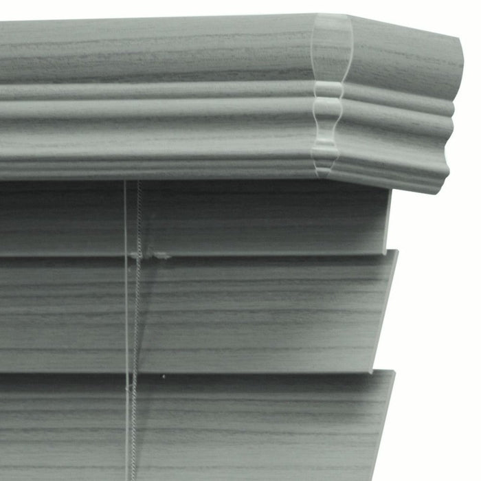 Richfield Studios 2.5" Cordless Faux Wood Blinds, Graystone