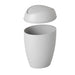 2.4 Gal Twirla Polypropylene Swing-Top Lid Bathroom Trash Can Garbage Can, Grey