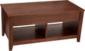 Lift-Top Storage Coffee Table, Black