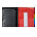 Pen+Gear 12 Pocket Spiral Poly Organizer, Black File Folders