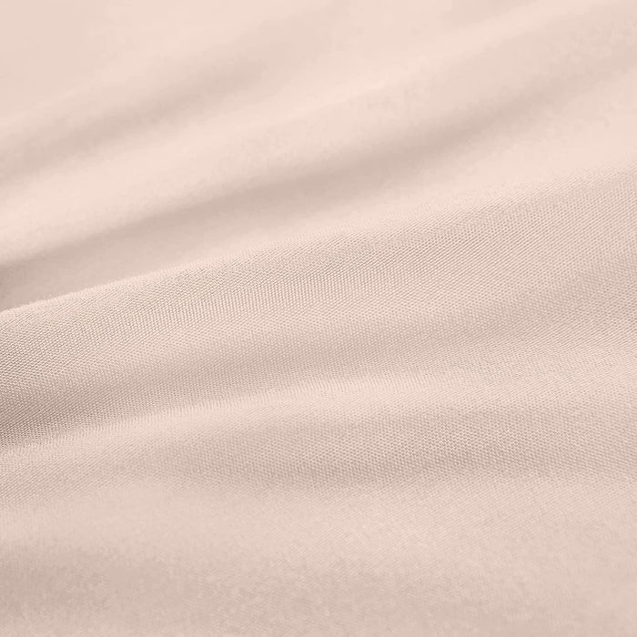 Comforter Duvet Insert - Quilted Comforter with Corner Tabs - Box Stitched down Alternative Comforter (King, Beige)