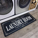 Laundry Room Rug Runner Non Slip Laundry Mats Mudroom Runner Farmhouse Kitchen Floor Mat Bathroom Laundry Room Decor Accessories( Black, 20 X 47 Inch )