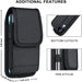 Cell Phone Pouch Nylon Holster Case with Belt Clip Cover for Samsung Galaxy A02S A12 A32 A42 A51 A52 A71 A72 S20 FE S10+ S9 A01
