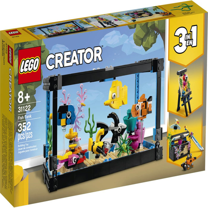 LEGO Creator 3In1 Fish Tank 31122 Buildingtoy; Great Gift for Kids (352 Pieces)