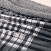 Berkshire Blanket Gray, White, Multi-Color Plaid Sherpa, Velvet Plush Reversible Bed Blanket Twin