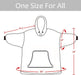 Oversized Blanket Hoodie Sweatshirt, Wearable Sherpa Lounging Pullover for Adults Women Men