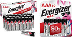 AA Batteries, Max Double a Battery Alkaline, 24 Count