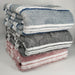Berkshire Blanket Gray, White, Multi-Color Plaid Sherpa, Velvet Plush Reversible Bed Blanket Twin