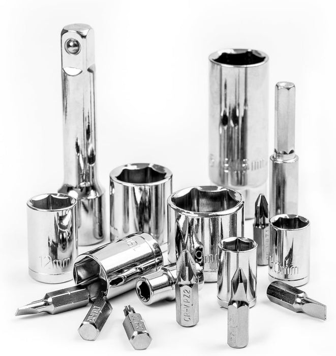 228 Piece Socket Wrench Auto Repair Tool Combination Package Mixed Tool Set Hand Tool Kit with Plastic Toolbox Storage Case